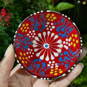 Hand Painted Trinket Dish from Turkey